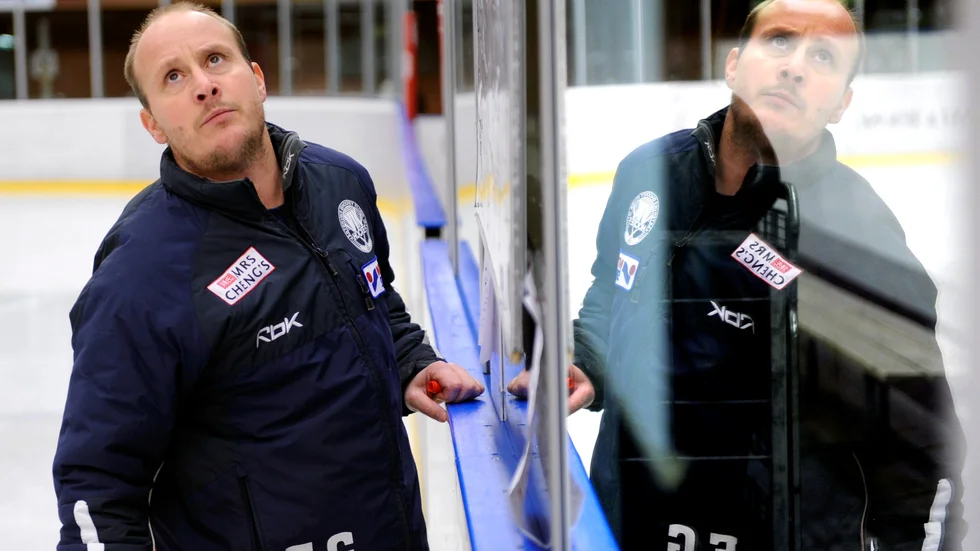 Fredrik Green från tiden som tränare i Västervik.