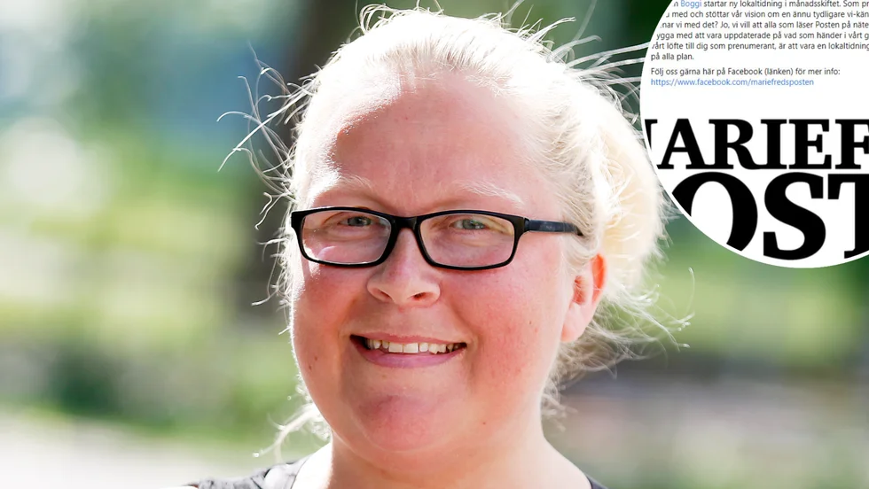 Marie Freij har sagt upp sig från Mariefreds tidning för att starta en konkurrent, Mariefreds-Posten, där hon ska vara ansvarig utgivare.