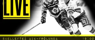 Läs om matchen mellan Skellefteå och Frölunda – minut för minut