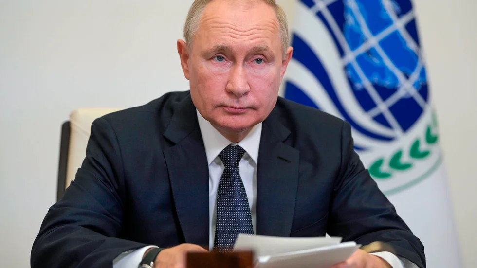 Rysslands president Vladimir Putin. Bild från häromdagen.