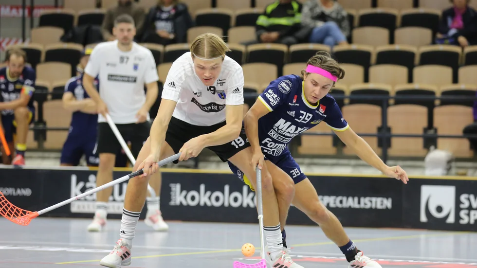 Axel Solander under matchen mot Visby.