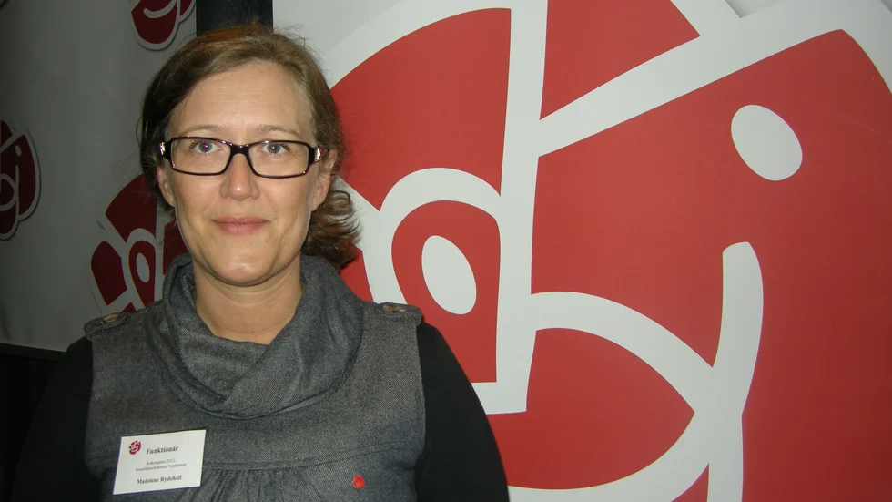 Madelene Rydehäll förste ombudsmannen för Socialdemokraterna ser fram mot ett familjevänligt första maj-firande. 