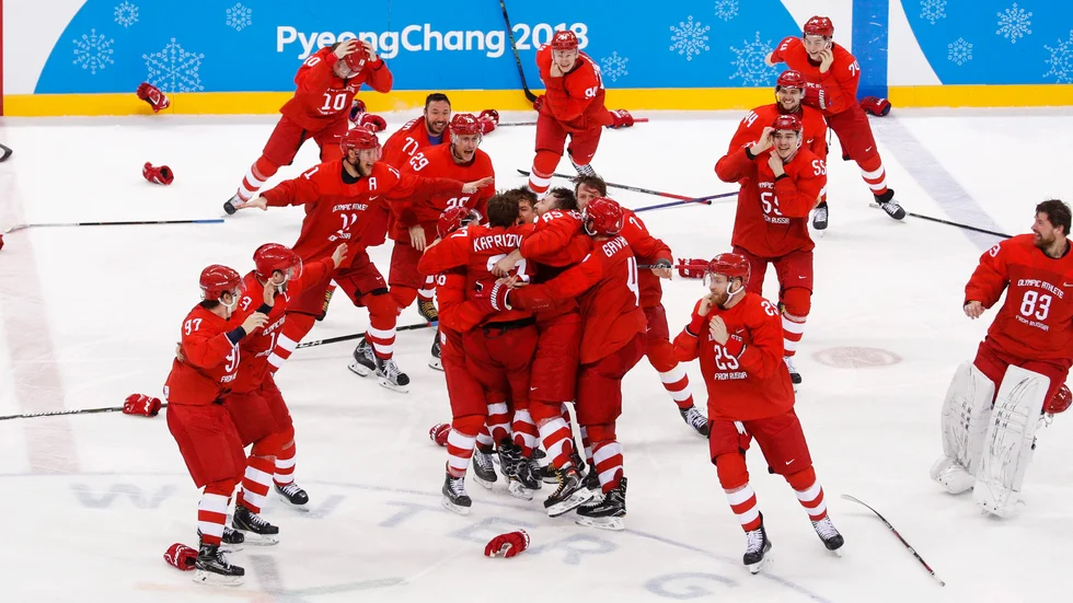 Det ryska laget tog OS-guld i Pyeongchang och är regerande mästare. Arkivbild.