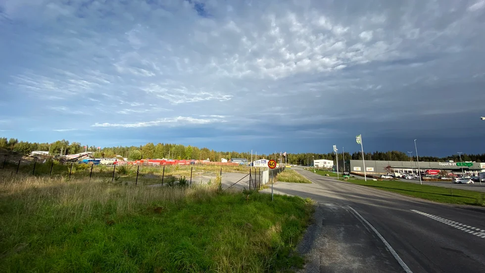 Den nya Ica-butiken ska ligga på andra sidan Energivägen sett från exempelvis Coop.