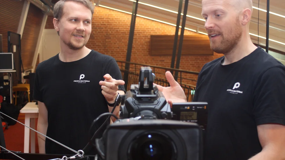 Ludwig Eriksson och Johannes Holmlund driver Producenterna i Norrland.