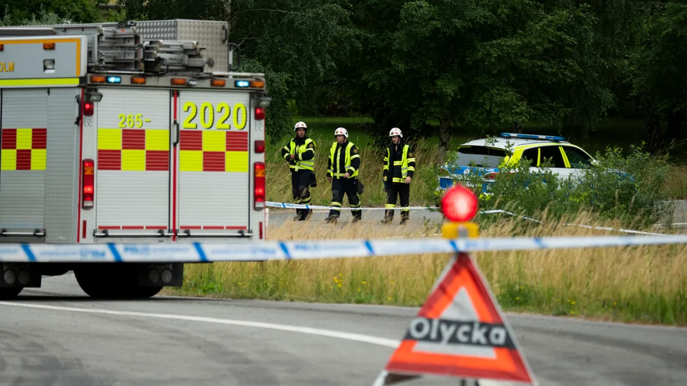 Personal från räddningstjänsten erbjuds stöd efter gårdagens tågolycka.