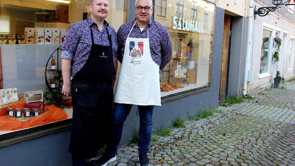 För Erik Landin och Peter Strömberg innebar butiksflytten från Skänninge till Vadstena ett lyft.