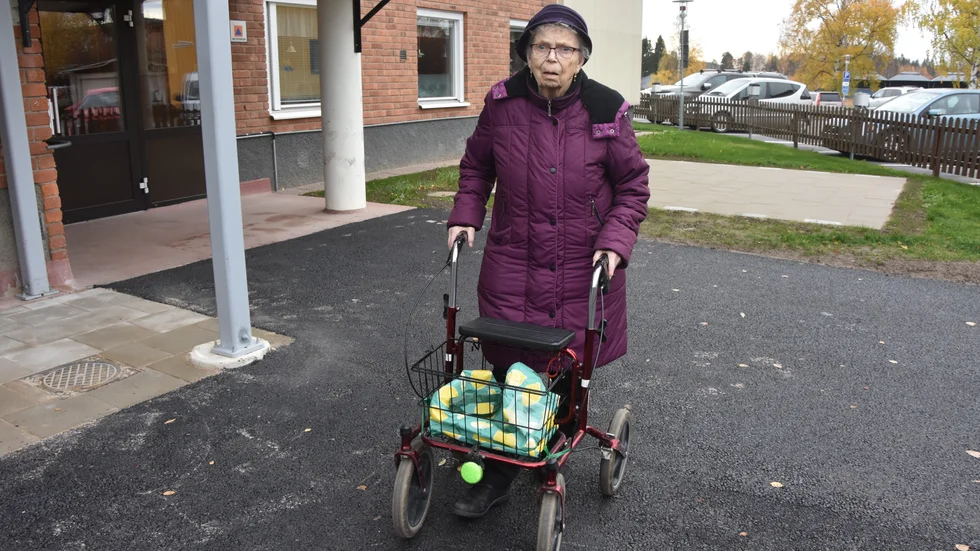 Gunnel Holmquist får färdtjänst under vinterhalvåret. "Jag tycker att det är orättvist."
