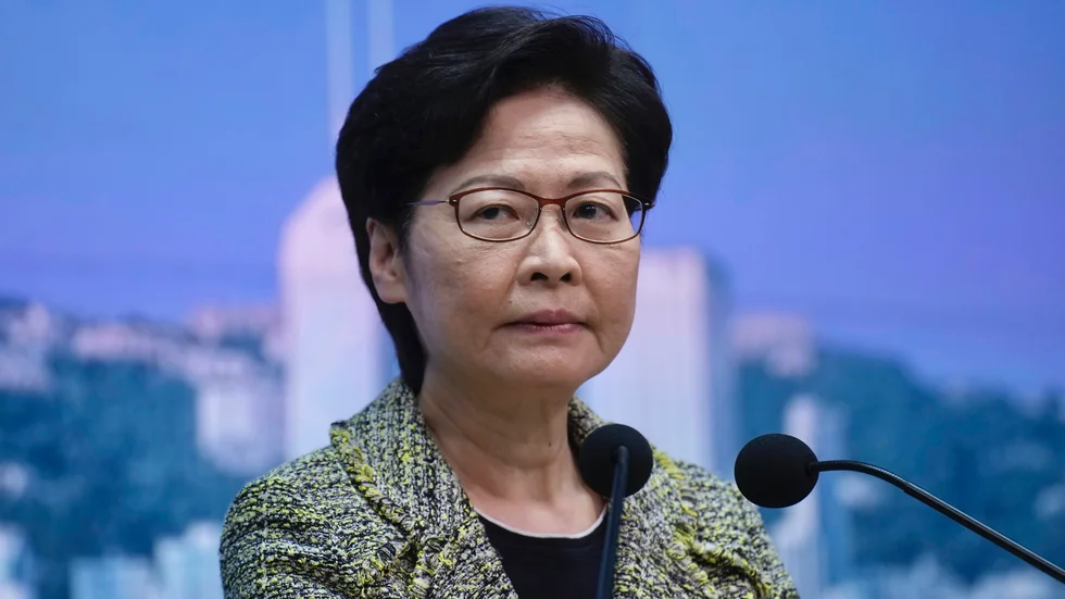 Hongkongs ledare Carrie Lam.