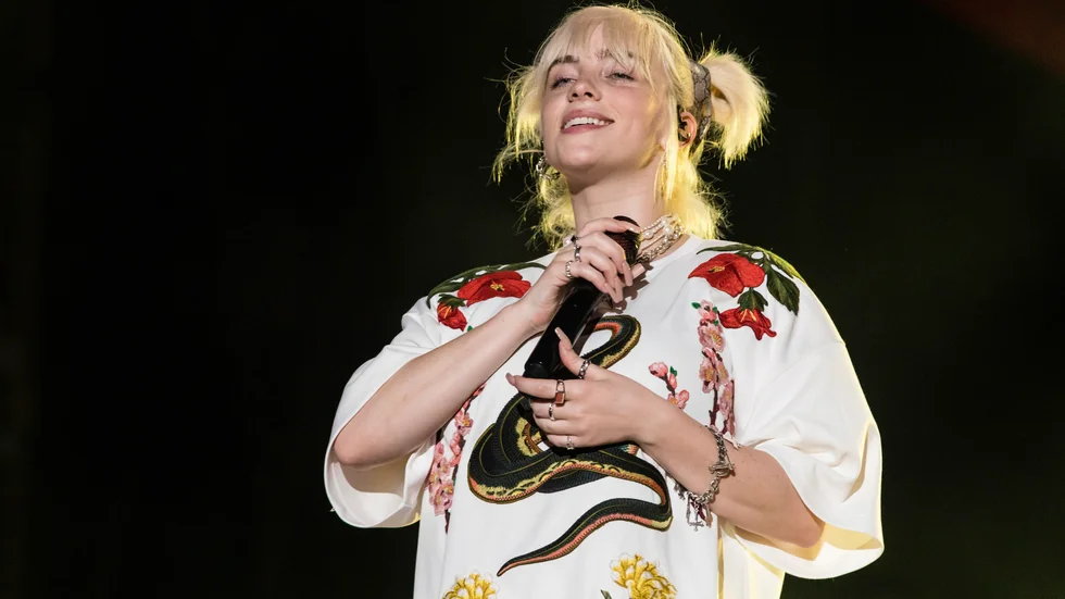 Billie Eilish spelar på Glastonbury nästa år. Arkivbild.