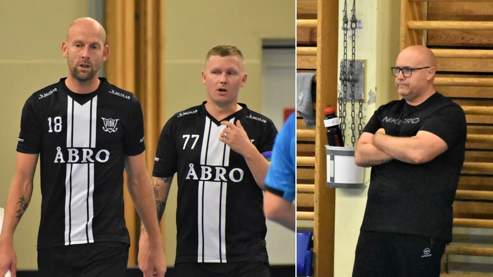 Johan Carlsson, till vänster, är tillbaka i Vimmerby IBK:s lag till fredagens match mot Linköping.