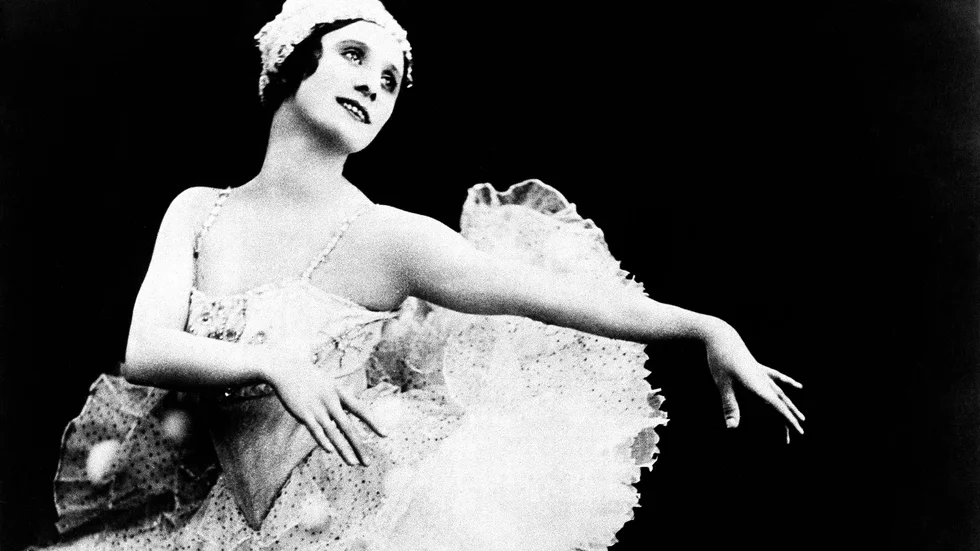 Ballerinan Anna Pavlova. Arkivbild.