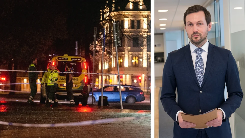 "Det kommer att komma en helt annan bild", säger advokat Viktor Banke, som försvarar en av männen som anklagas för bland annat dubbelmordet på Slottsgatan.