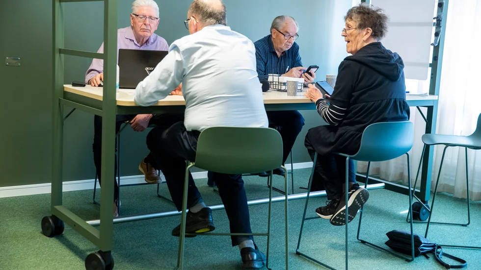 PRO Norrbotten samlade ihop ett gäng på fyra personer, som testade funktionerna i 1177.