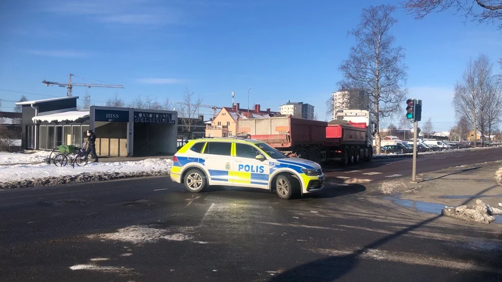Vid detta övergångsställe inträffade olyckan.