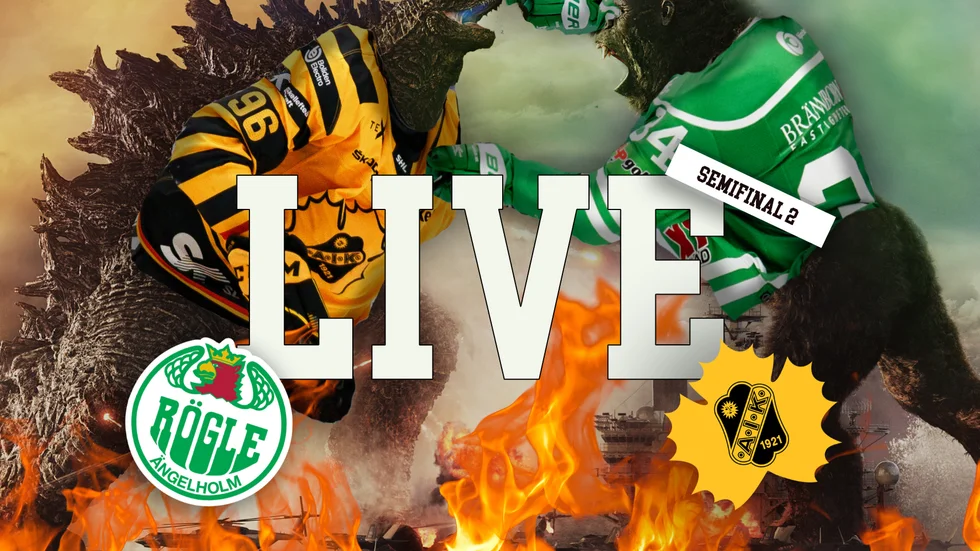 Rögle och Skellefteå AIK drabbar samman i denna andra semifinal. 