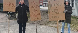 De demonstrerade mot kalhyggen i Tierp