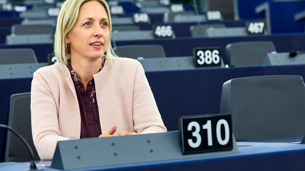 Svenska ledamoten Jytte Guteland (S) är EU-parlamentets chefsförhandlare om EU:s nya klimatlag. Arkivfoto.