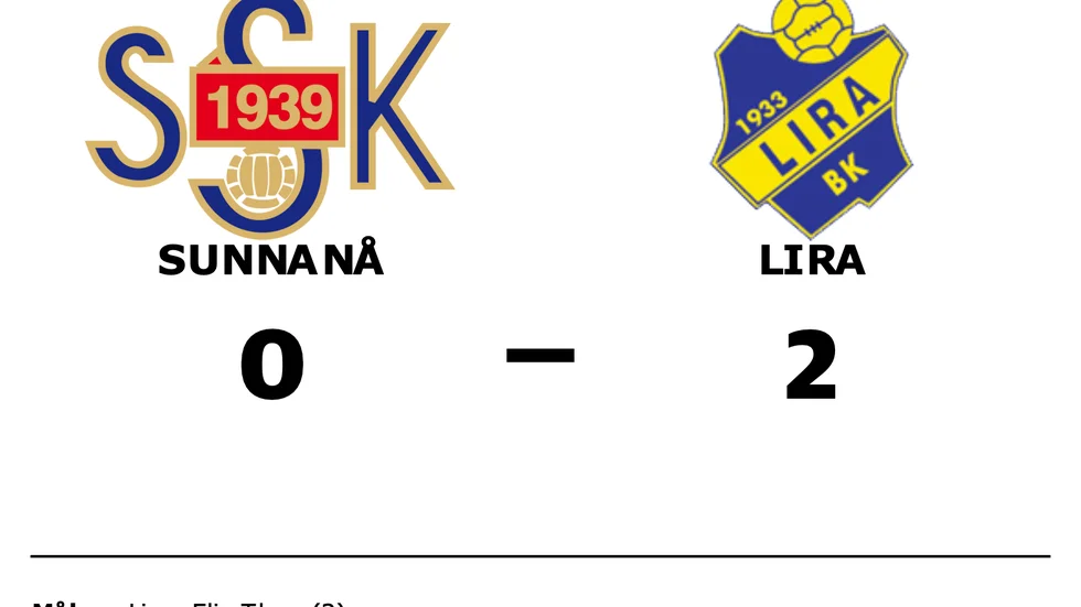 Sunnanå förlorade mot Lira