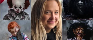 Nya läskiga bilder från Piteåbon Angelica och hennes barn – klassiska skräckfigurer: "Han ville ha motorsåg"