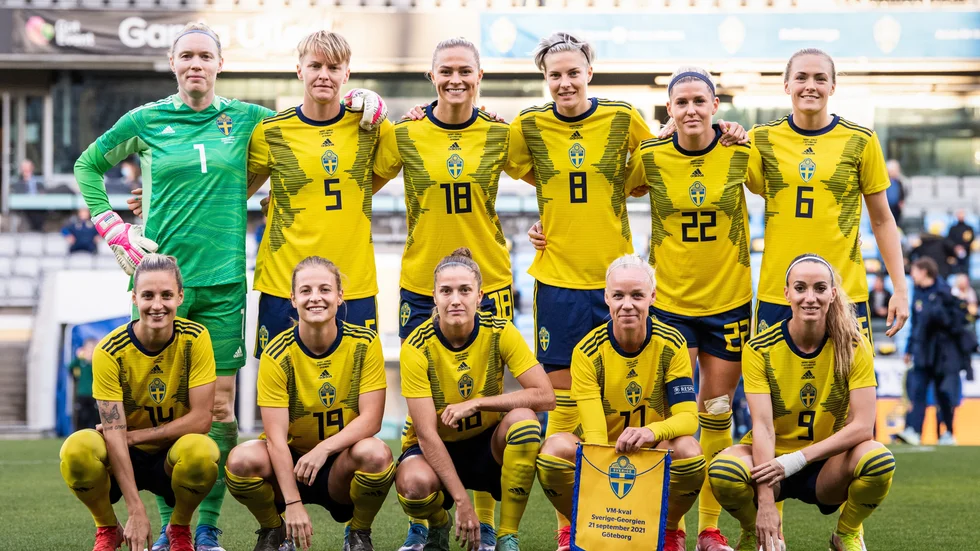 Sverige tog OS-silver och är bästa europeiska lag på världsrankningen. Men återfinns ändå bara i andra seedningsgruppen inför EM-lottningen. Arkivbild.
