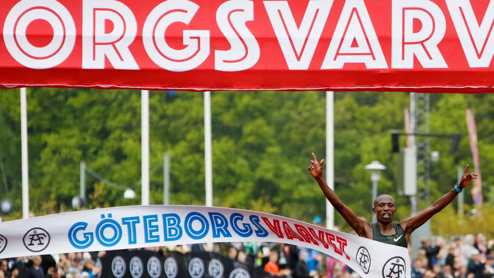 Göteborgsvarvets herrvinnare 2019, Shadrack Kimining. Arkivbild.