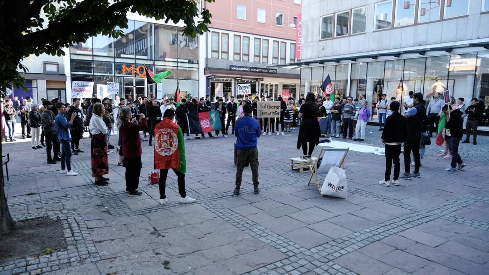 I slutet av augusti hölls en manifestation på Lilla torget i Linköping för att uppmärksamma situationen i Afghanistan.