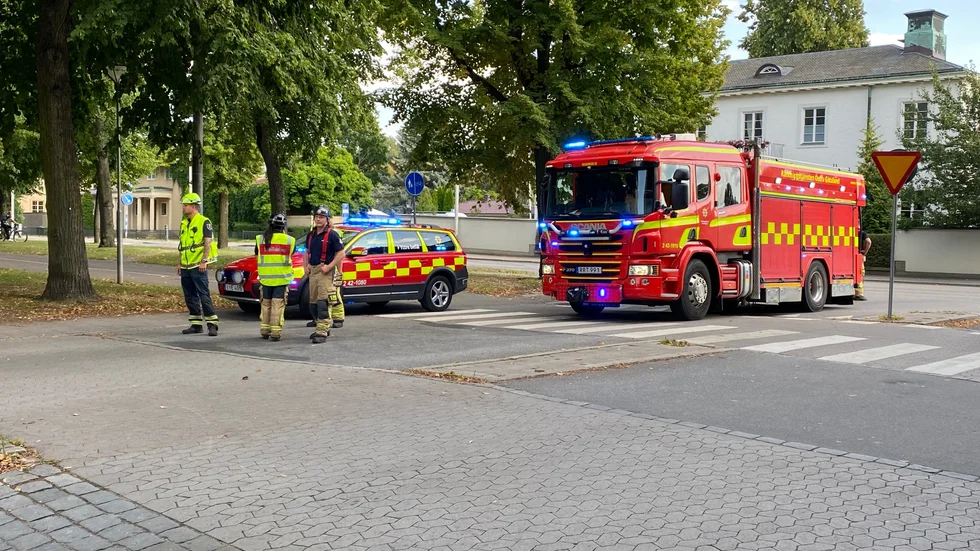 En person skadades i en trafikolycka på tisdagen.