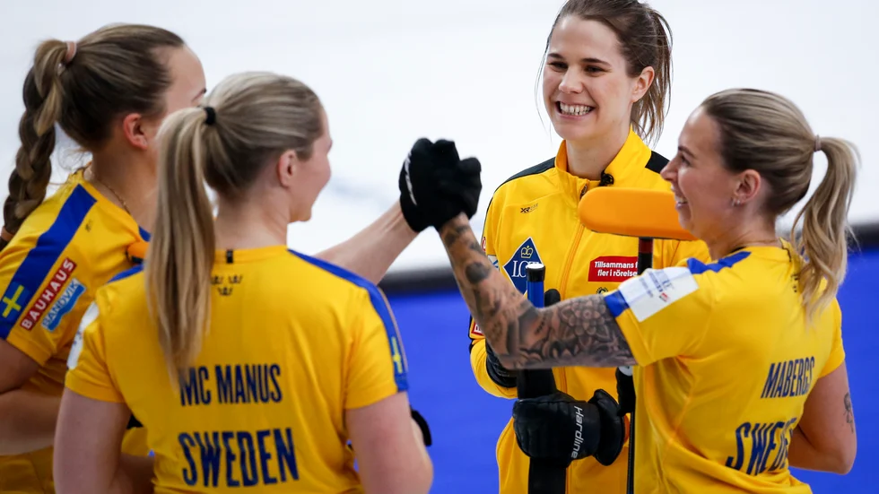 Lag Anna Hasselborg får chansen att ta VM-guld på hemmaplan 2023. Arkivbild.