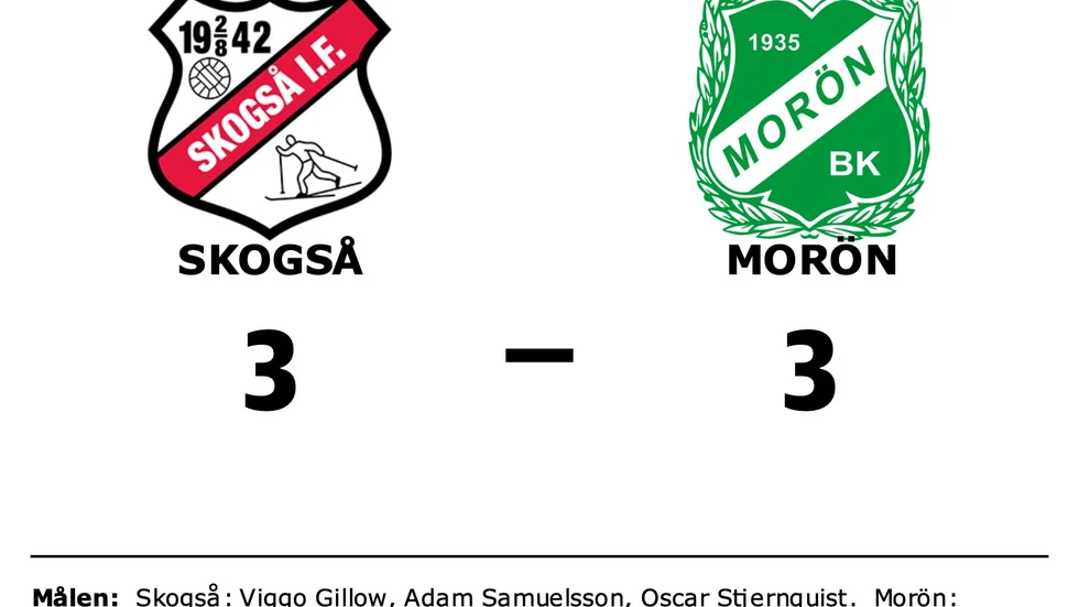 Skogså IF spelade lika mot Morön BK