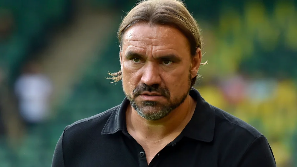 Norwichs tränare Daniel Farke får lämna klubben. Arkivbild.