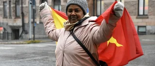 Demonstration mot kriget: "Inte ens barn skonas" 
