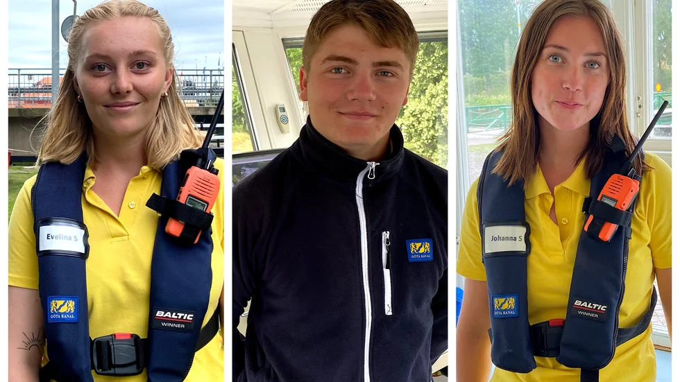 Evelina Sträng, Olle Andersson och Johanna Strandhag. 