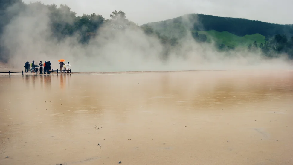 Nya Zeeland ser ut att fortsätta att vara stängt året ut. På bilden turistresmålet Rotorua på Nordön. Arkivbild.