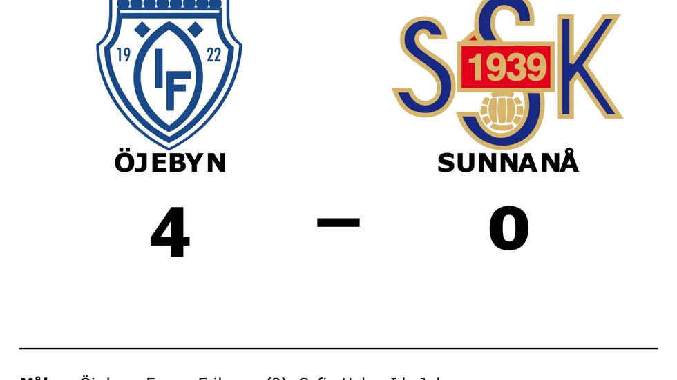 Öjebyn vann mot Sunnanå