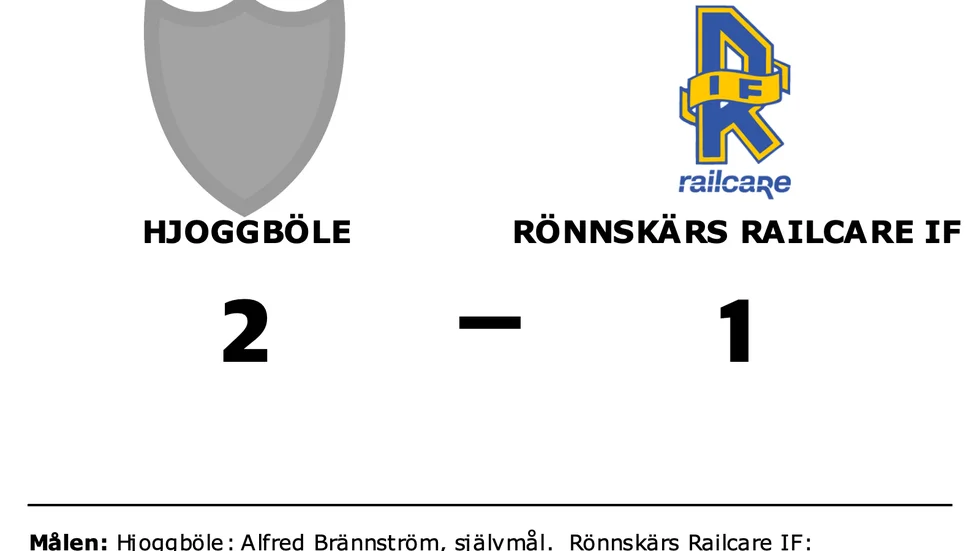 Hjoggböle vann mot Rönnskärs Railcare IF