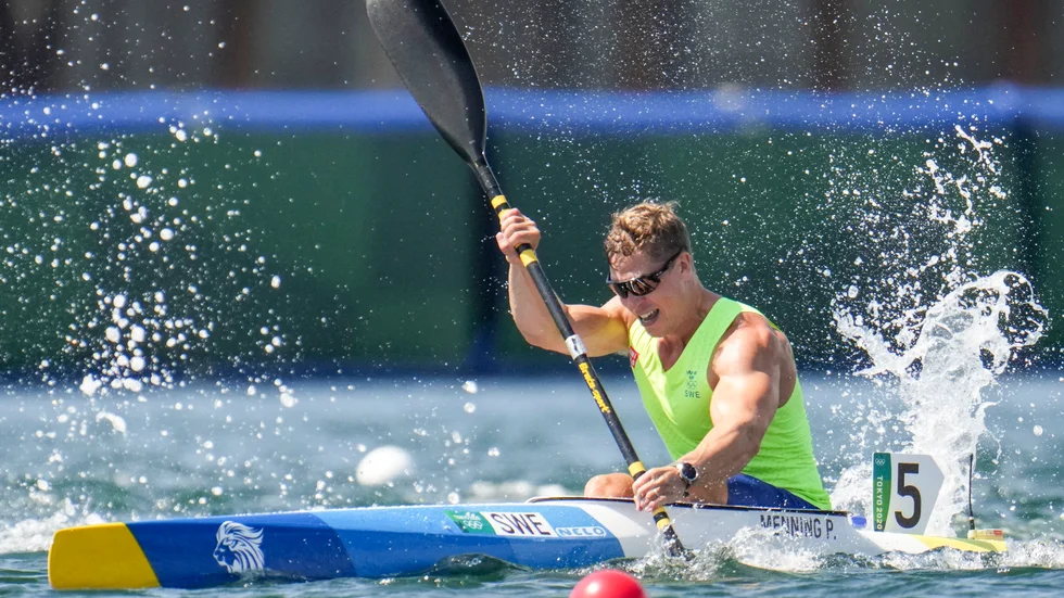 Petter Menning vann sitt kvallopp på K1-200 meter i OS.