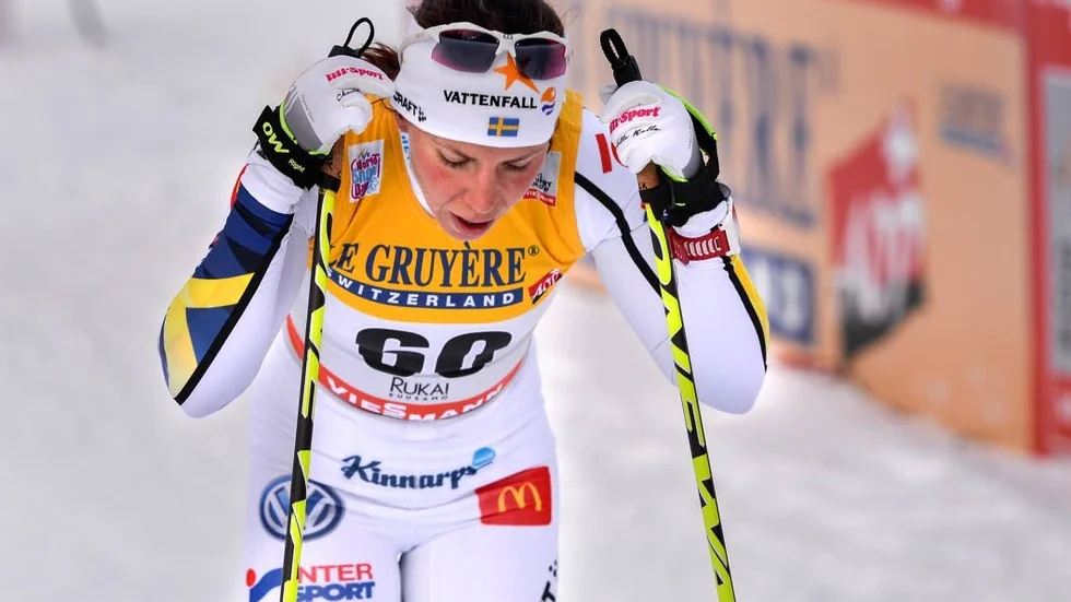 Ruka 2016. Charlotte Kalla drabbades av hjärtflimmer och allt var väldigt mörkt.