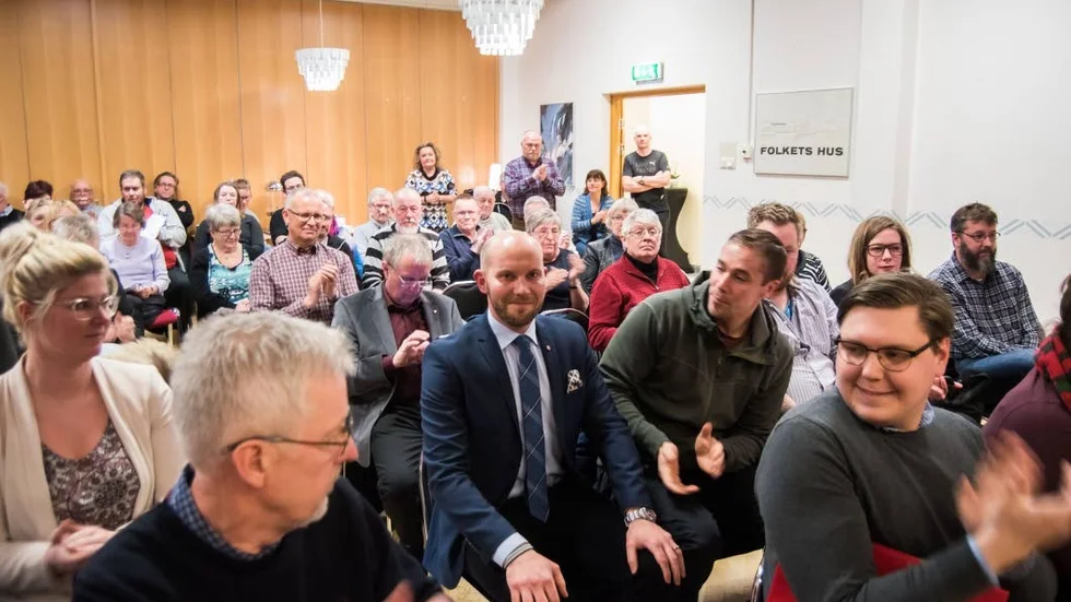 Nyvald listetta. Claes Nordmark ögonblicket efter att röstresultatet meddelats och det står klart att han blir Socialdemokraternas kommunalrådskandidat i nästa val.