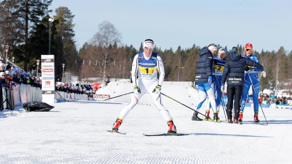 Charlotte Kalla och Piteå Elit missade oväntat medalj i stafetten under SM.