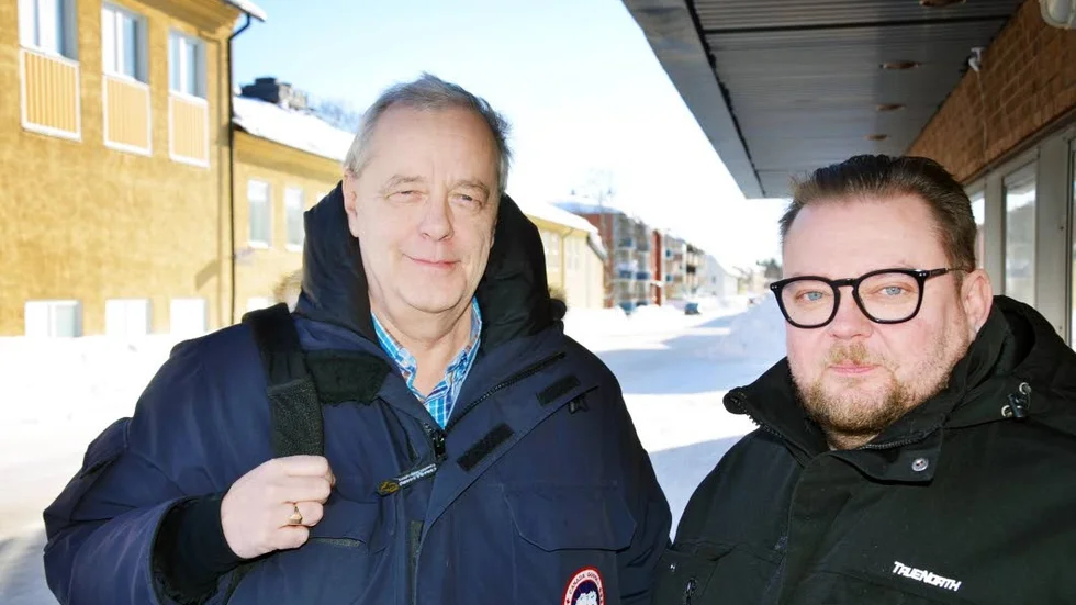 Framtiden osäker. "Det blir ett val 2019 som kan omkullkasta allt i Finland" , säger Micael Blomster (till vänster, bredvid Marko Varajärvi).