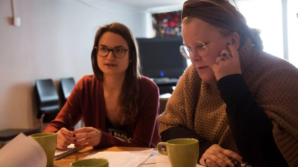 Vera Kebbe och Linda Fredriksson