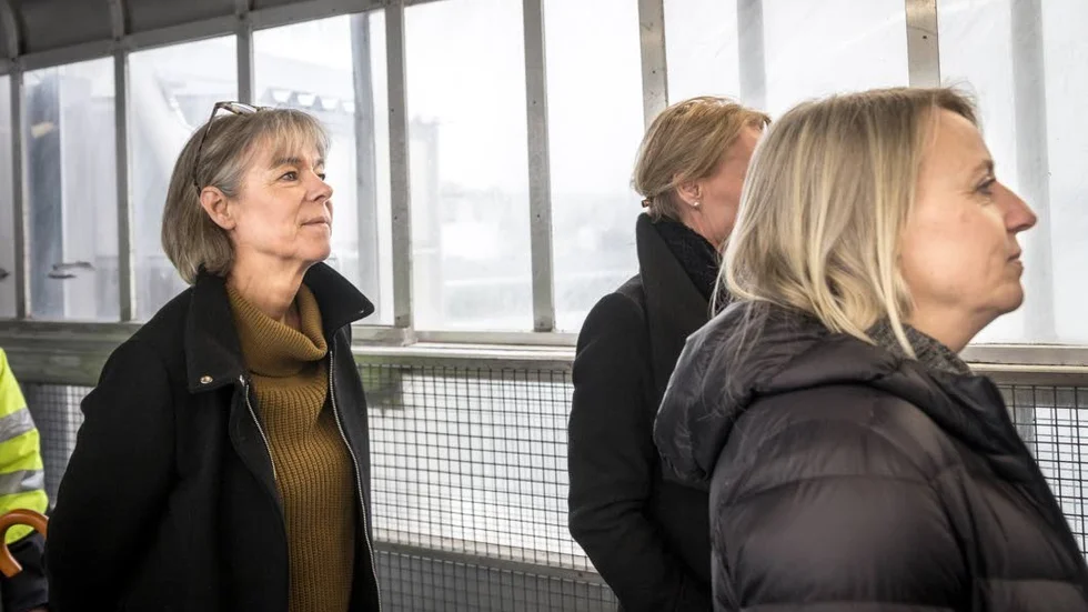 Pernilla Wahlby, en av DG:s anställda som fick bekanta sig med den nya båten.