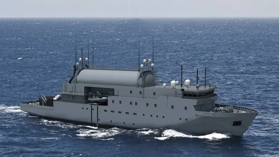 Så här ska det nya fartyget som ersätter HMS Orion se ut.