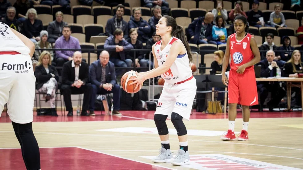 Anna Kelly var en av få ljuspunkter i Visby Ladies.