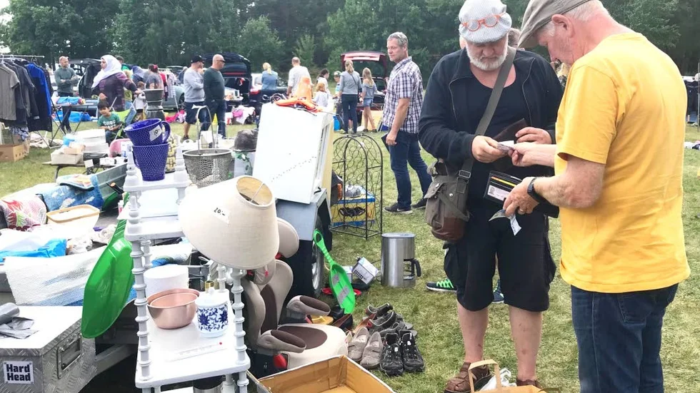För 40 kronor fick Magnus Vejdal en en begagnad blästringsmaskin av säljaren Thomas Engberg.