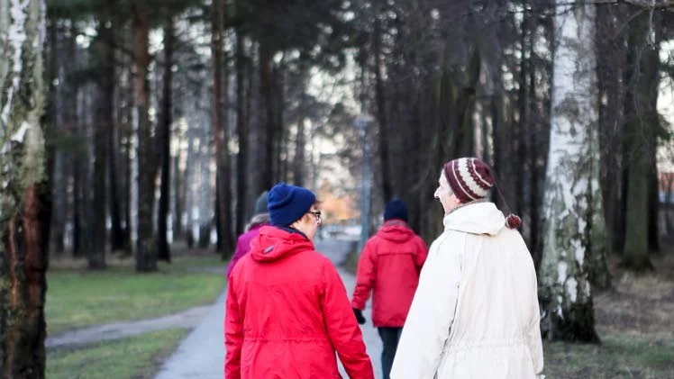 SOCIALT. Det blir mycket snack mellan vandrarna. Det finns alltid någon att få råd eller tips av.