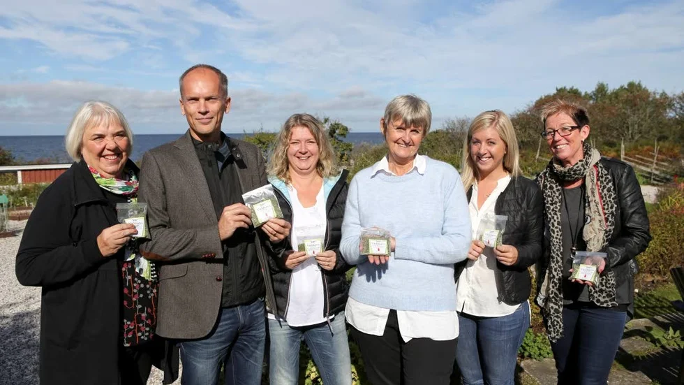 Glada reprepresentanter för Visby dagen: Annelie Dahlbom/Kränku, Roger Hammarström/Visby Centrum, Maria Annerud/Gotlands museum och programansvarig för Visbydagen, Lena Blomquist/Krusmyntagården, Josefina Eriksson/Visby Centrum och Ann-Caroline Berglund/Gotlandsmedia.