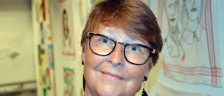 Svärmor broderad på duken