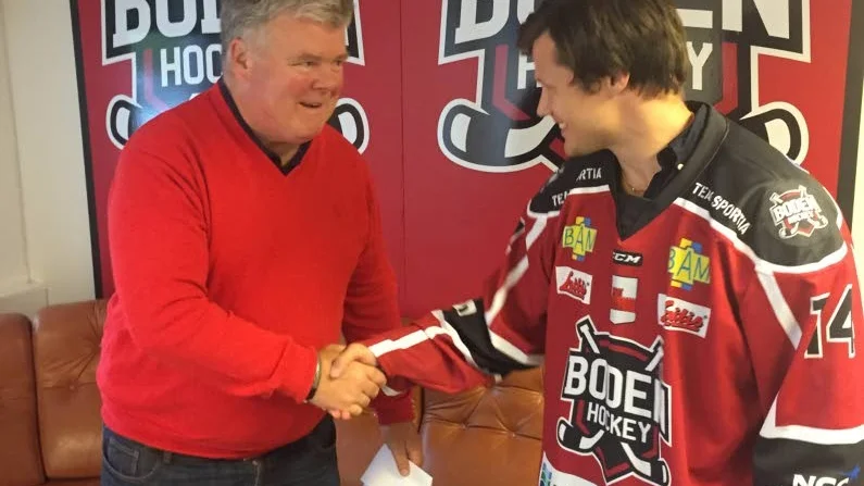 Klar. Viktor Lindgren är nu klar för Boden Hockey.